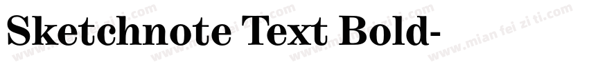 Sketchnote Text Bold字体转换